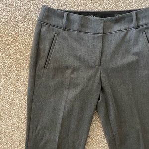 LOFT Dark Grey Juliet Straight Pants